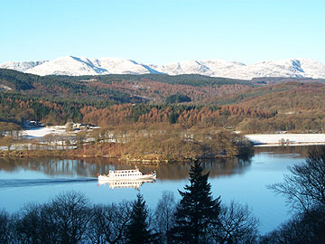 Looking across to the location of Cottages in the Lake District